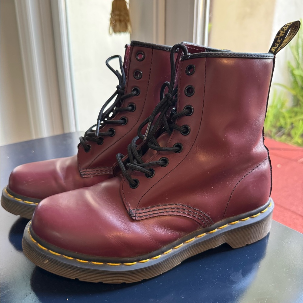 Dr. Martens Smooth Leather Lace-Up Boots